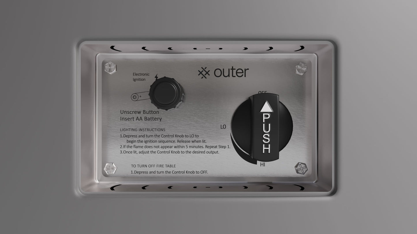 Table foyer ronde en béton