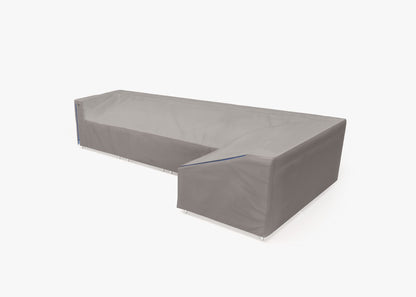 Housse pour canapé d'angle en osier - 5 places - Gauche