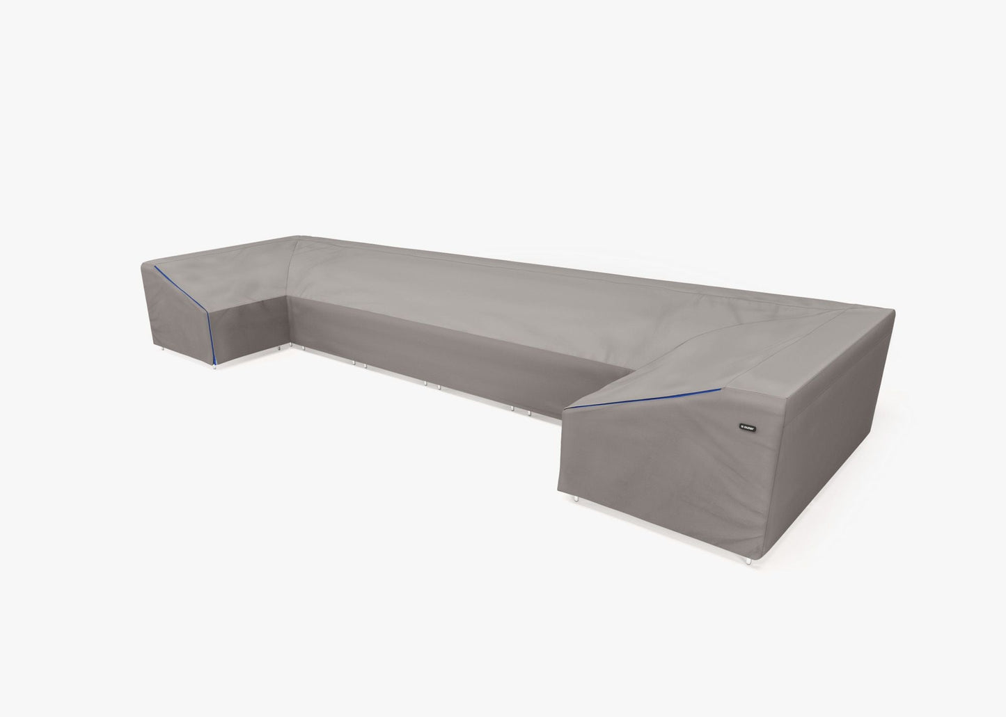 Housse pour canapé d'angle en osier en forme de U - 8 places