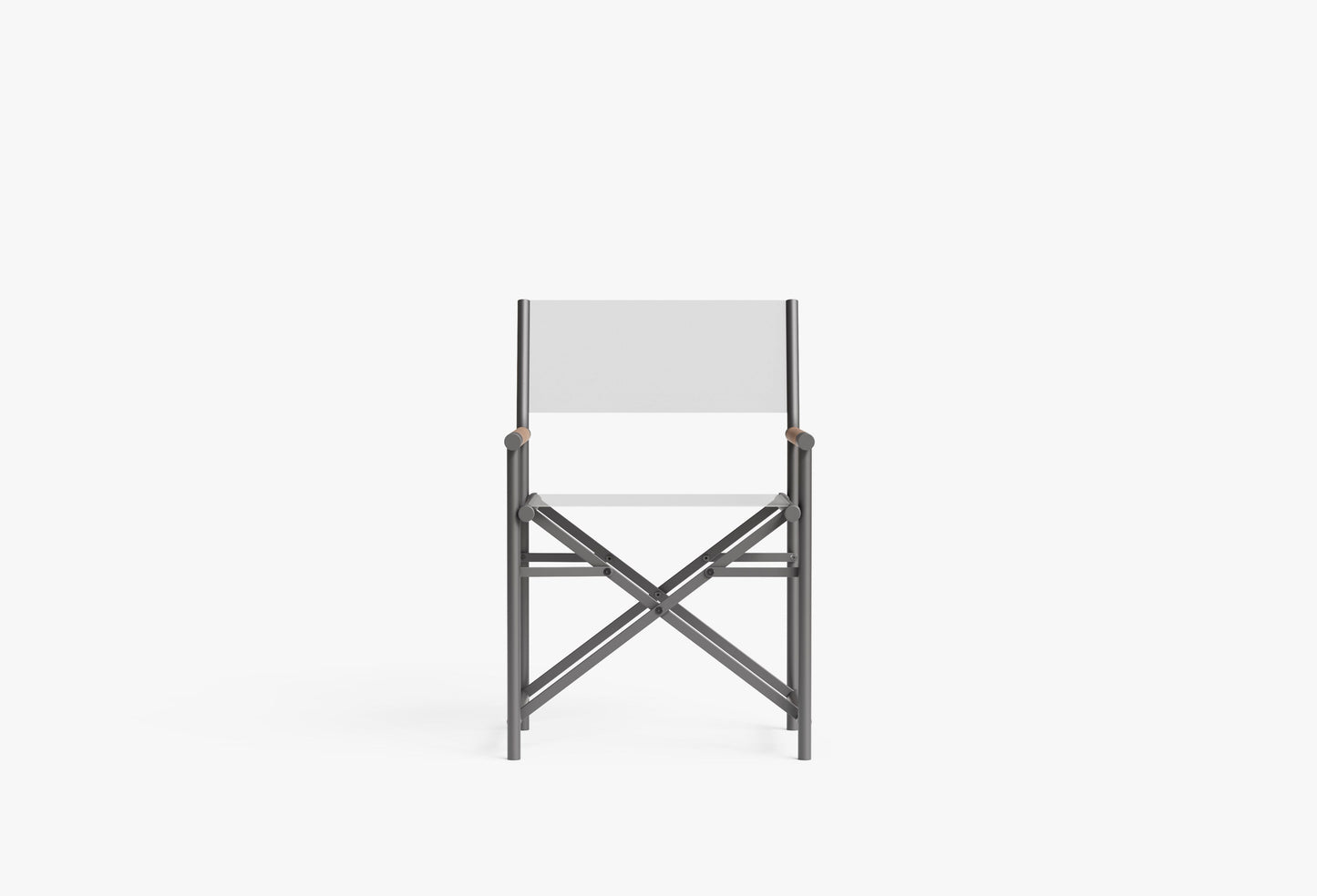 Chaise de directeur de salle à manger extérieure en aluminium