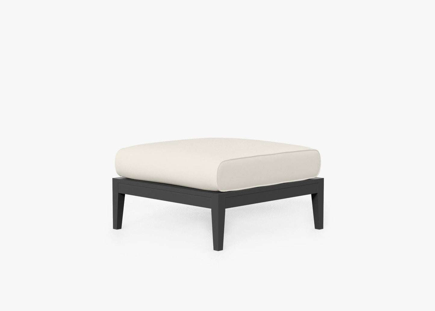 Pouf d'extérieur en aluminium anthracite (Experience Outer)