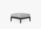 Pouf d'extérieur en aluminium anthracite (Experience Outer)