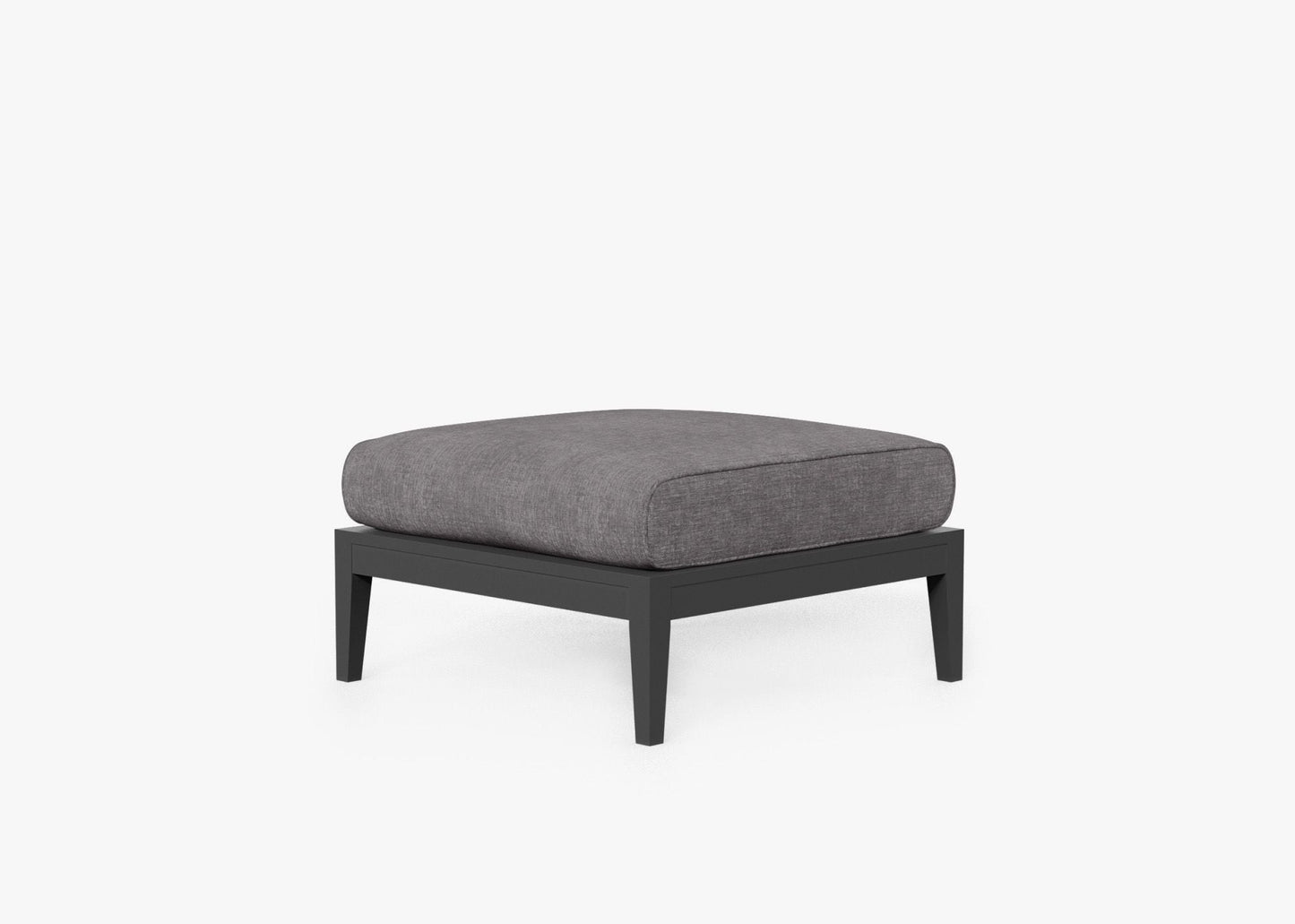 Pouf d'extérieur en aluminium anthracite (Experience Outer)