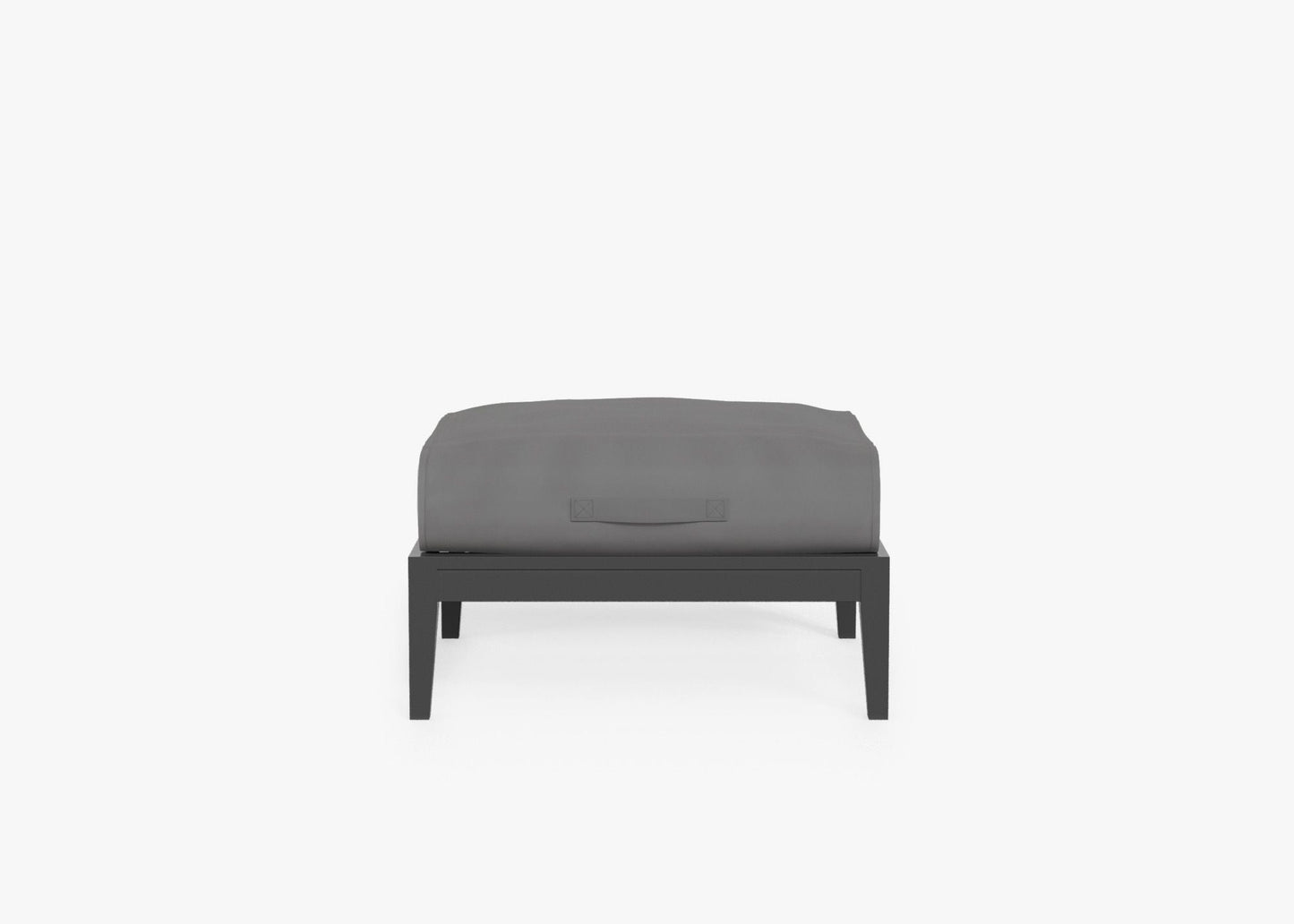 Pouf d'extérieur en aluminium anthracite (Experience Outer)