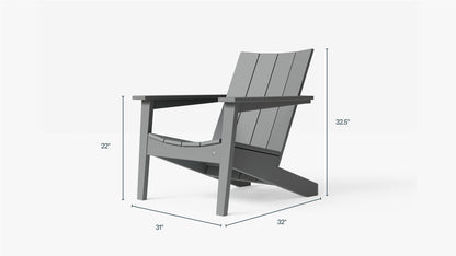 Fauteuil Adirondack Ascent + repose-pieds (Expérience extérieure)