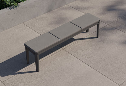 Coussin de banc de jardin en aluminium