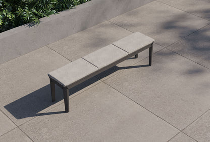 Coussin de banc de jardin en aluminium