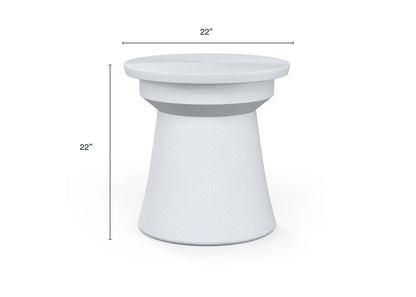 Table d'appoint d'extérieur en béton - Classique