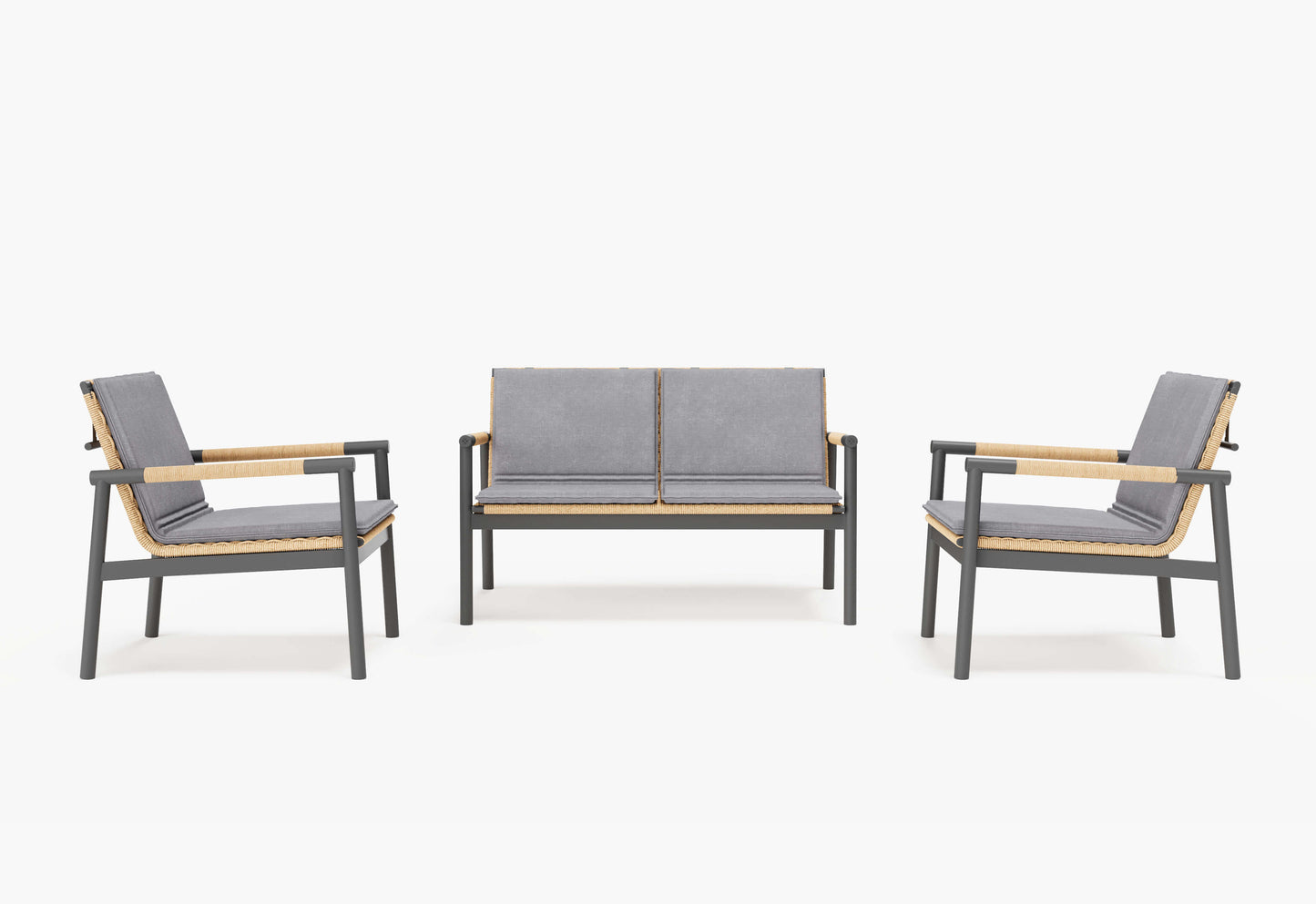 Coussins pour canapé deux places et ensemble de conversation Flex