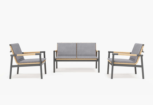 Coussins pour canapé deux places et ensemble de conversation Flex