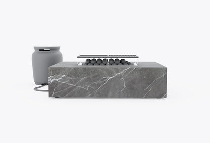 Ensemble de cuisson pour foyer OuterStone + housse pour bouteille de propane - Rectangulaire