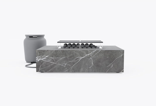 Ensemble de cuisson pour foyer OuterStone + housse pour bouteille de propane - Rectangulaire