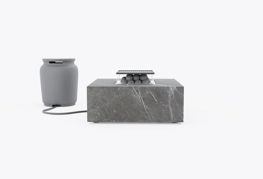 Ensemble de cuisson pour foyer extérieur OuterStone + housse pour bouteille de propane - Carré