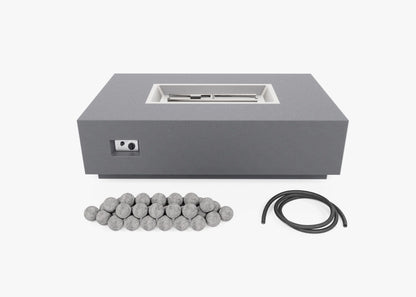 Table foyer rectangulaire en béton