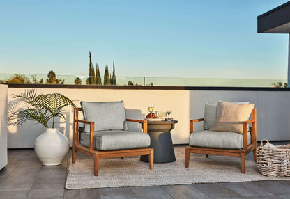 Table d'appoint d'extérieur en béton - Classique