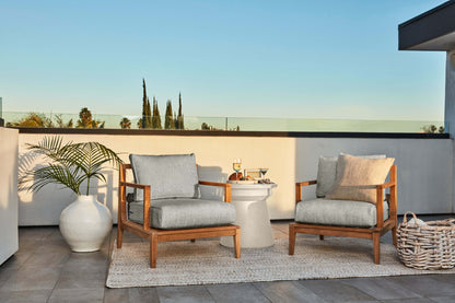 Table d'appoint d'extérieur en béton - Classique