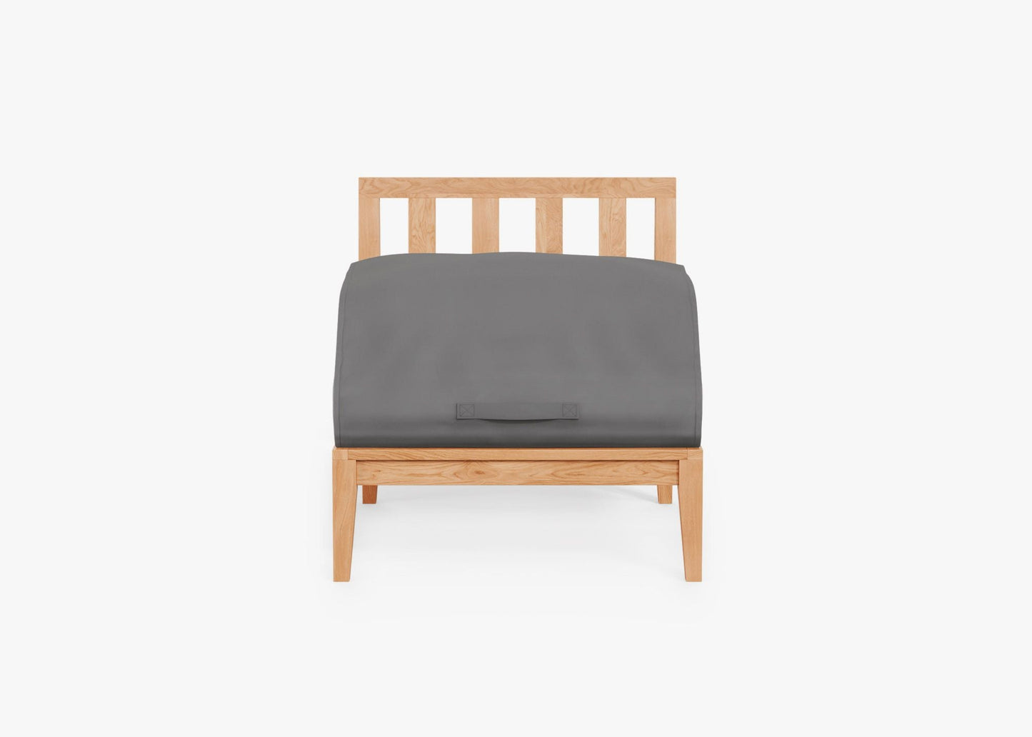 Chaise d'extérieur sans accoudoirs en teck