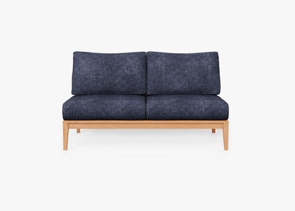 Lit de jour modulaire d'extérieur en teck