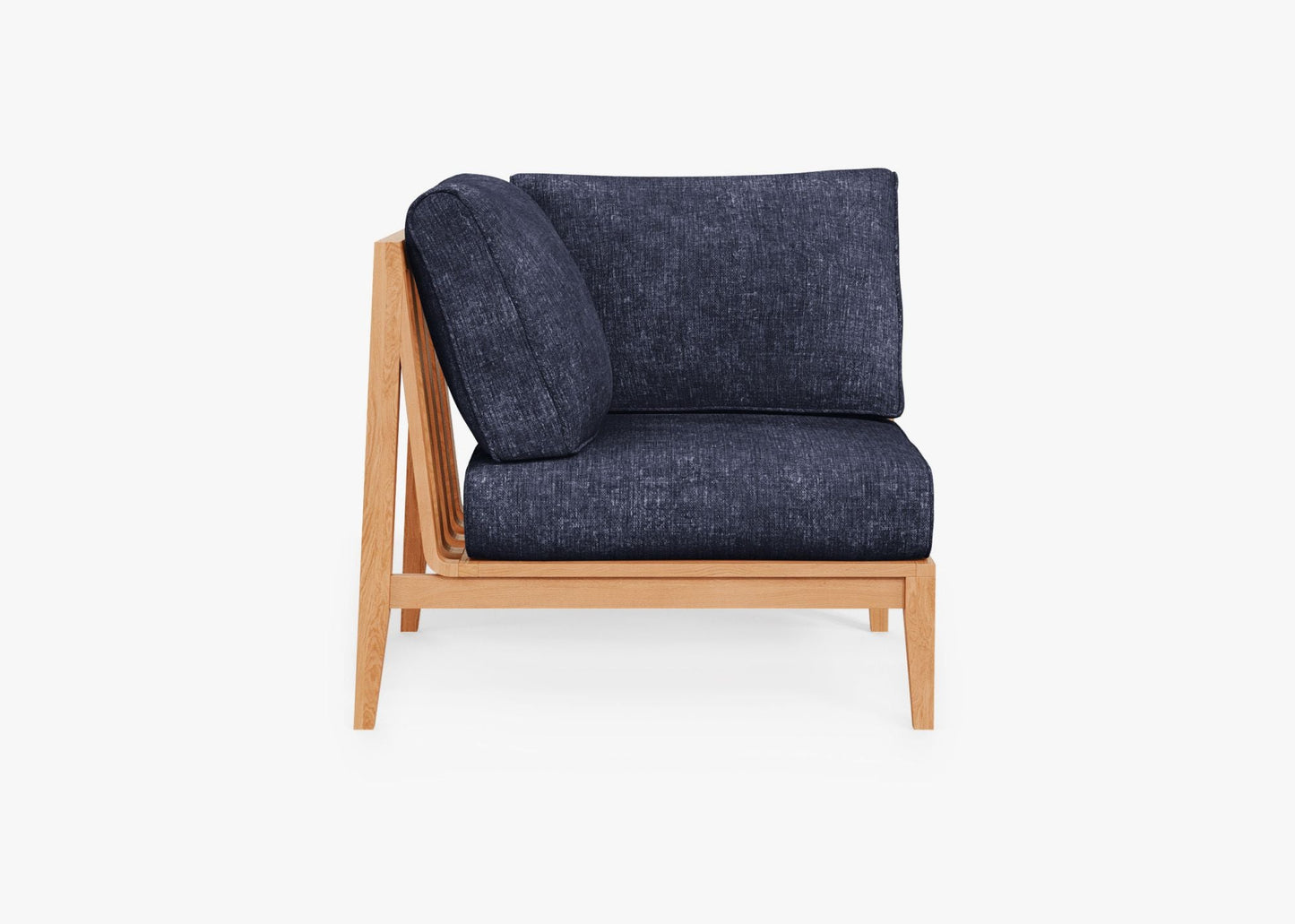 Fauteuil d'angle d'extérieur en teck - Droite