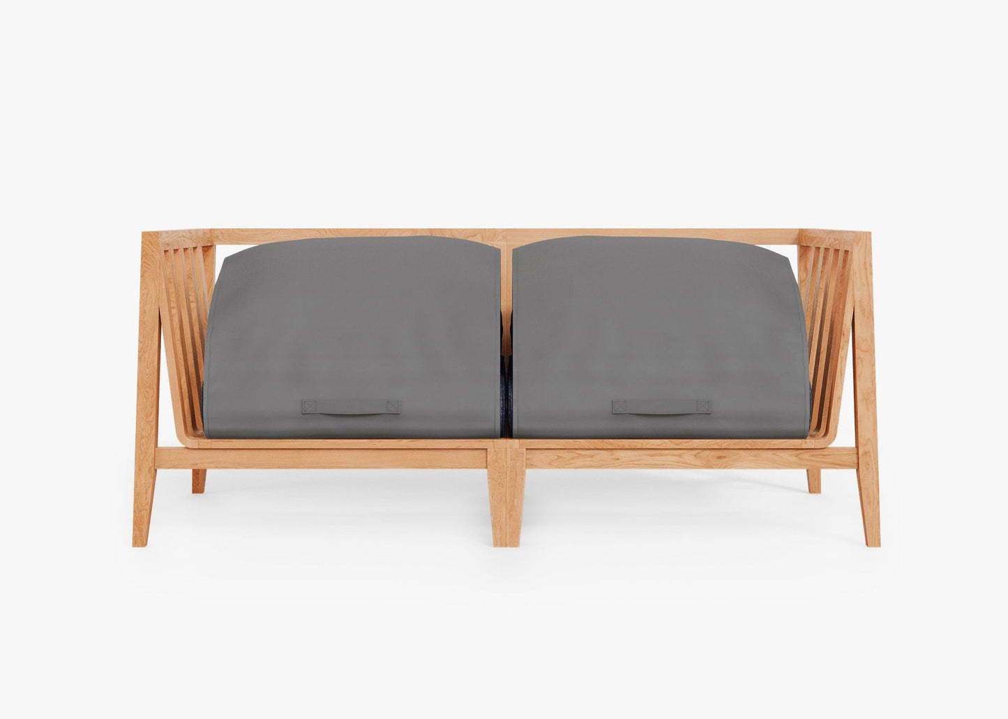 Canapé deux places d'extérieur en teck