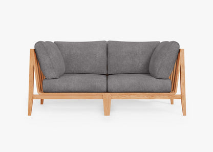 Canapé deux places d'extérieur en teck (Expérience extérieure)