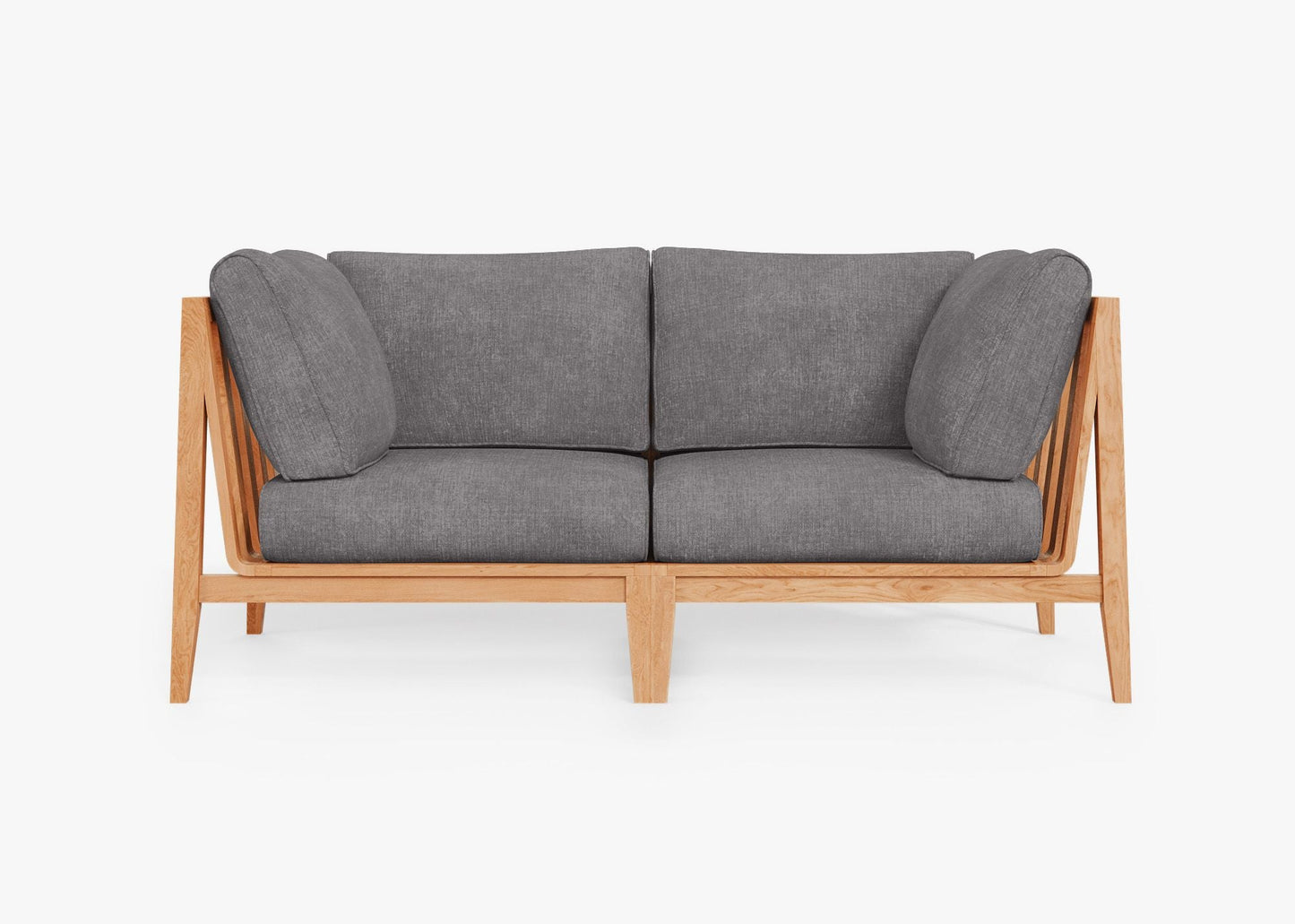 Canapé deux places d'extérieur en teck