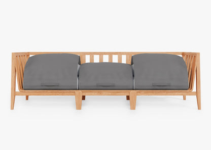 Canapé d'extérieur en teck - 3 places