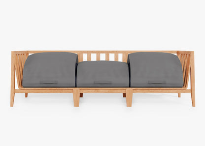 Canapé d'extérieur en teck - 3 places