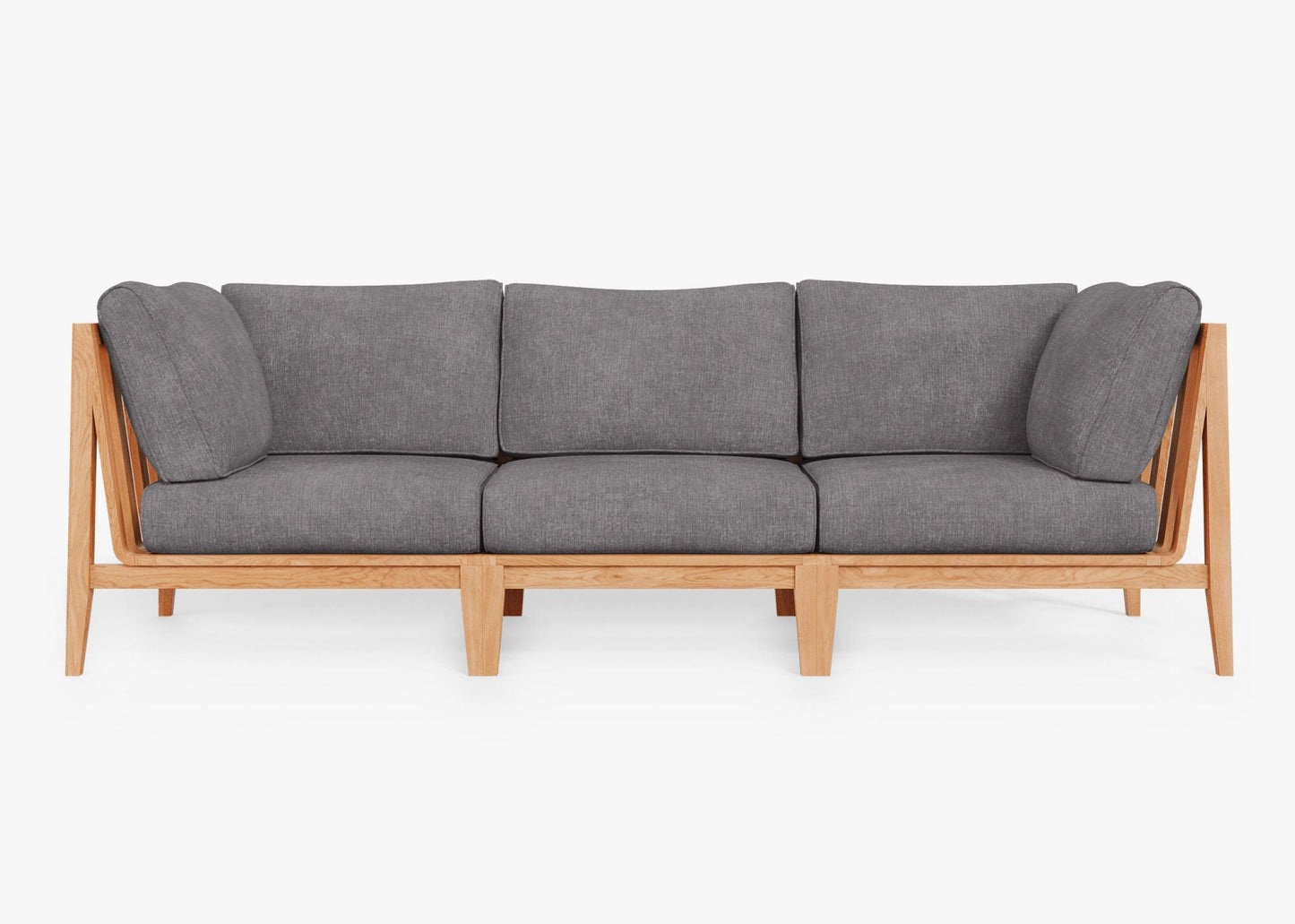 Canapé d'extérieur en teck - 3 places