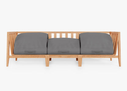 Canapé d'extérieur en teck - 3 places