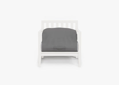 Fauteuil d'extérieur en aluminium blanc
