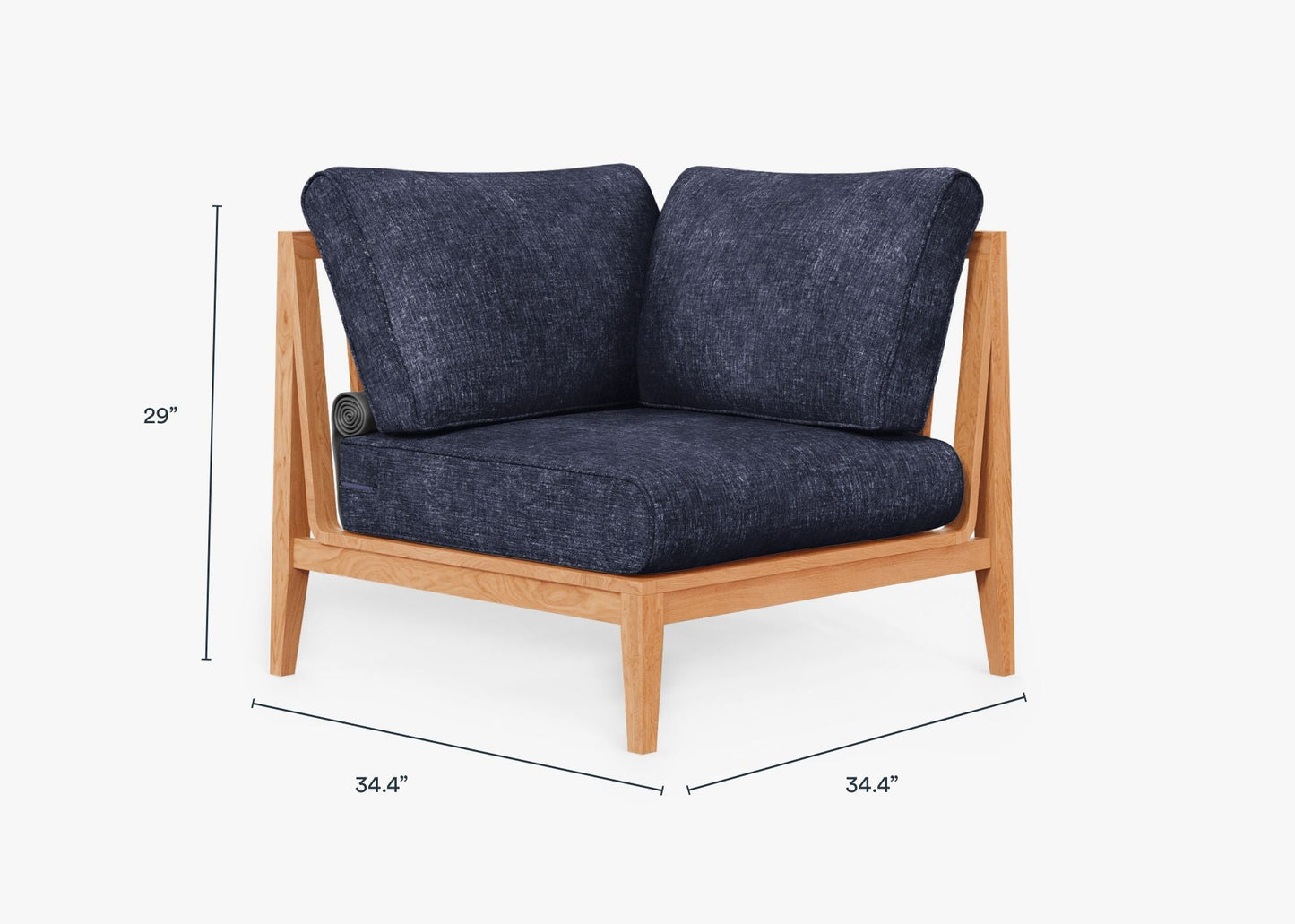 Lit de jour modulaire d'extérieur en teck