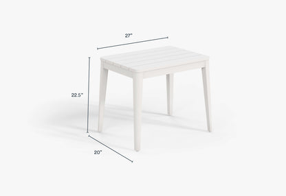 Table d'appoint d'extérieur en aluminium - Rectangulaire, lot de 2