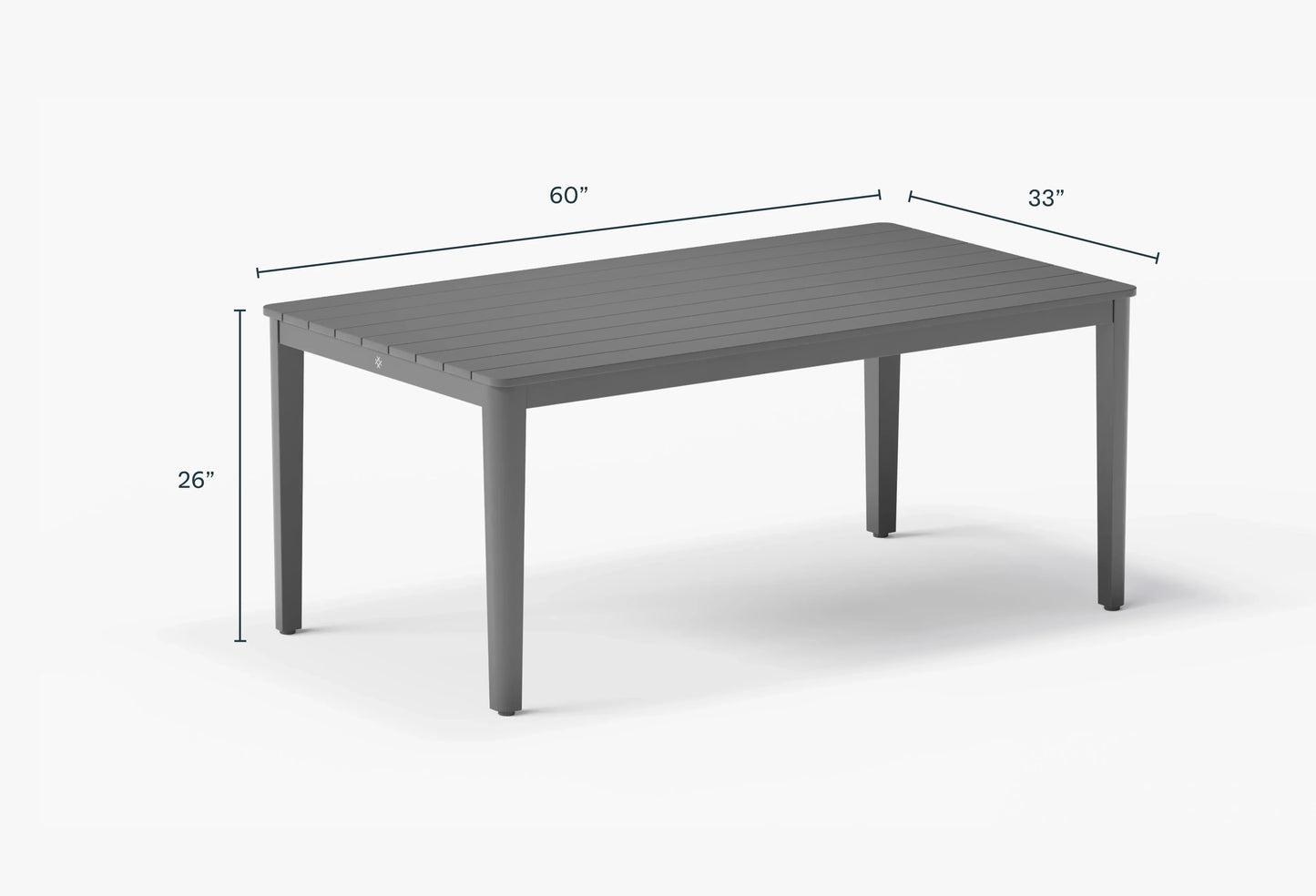 Table de réunion en aluminium