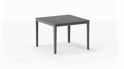 Housse pour table de salle à manger carrée en aluminium