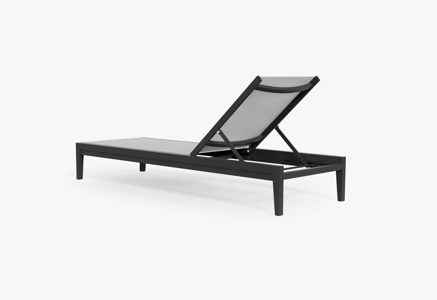 Chaise longue d'extérieur en aluminium, lot de 2