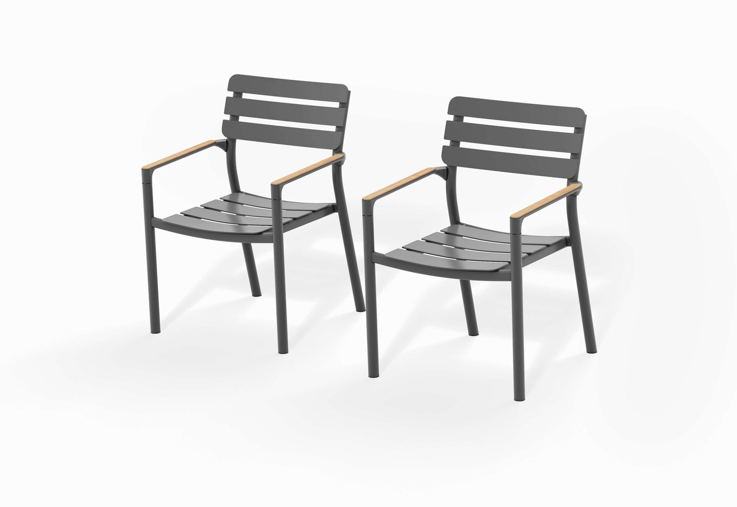 Fauteuil de salle à manger 595, lot de 2