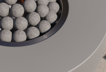 Table foyer ronde en béton