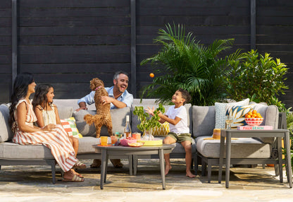 Table d'appoint d'extérieur en aluminium - Rectangulaire, lot de 2