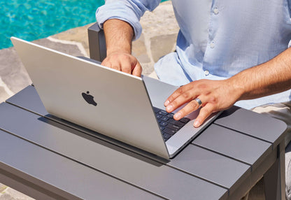 Table d'appoint d'extérieur en aluminium - Rectangulaire