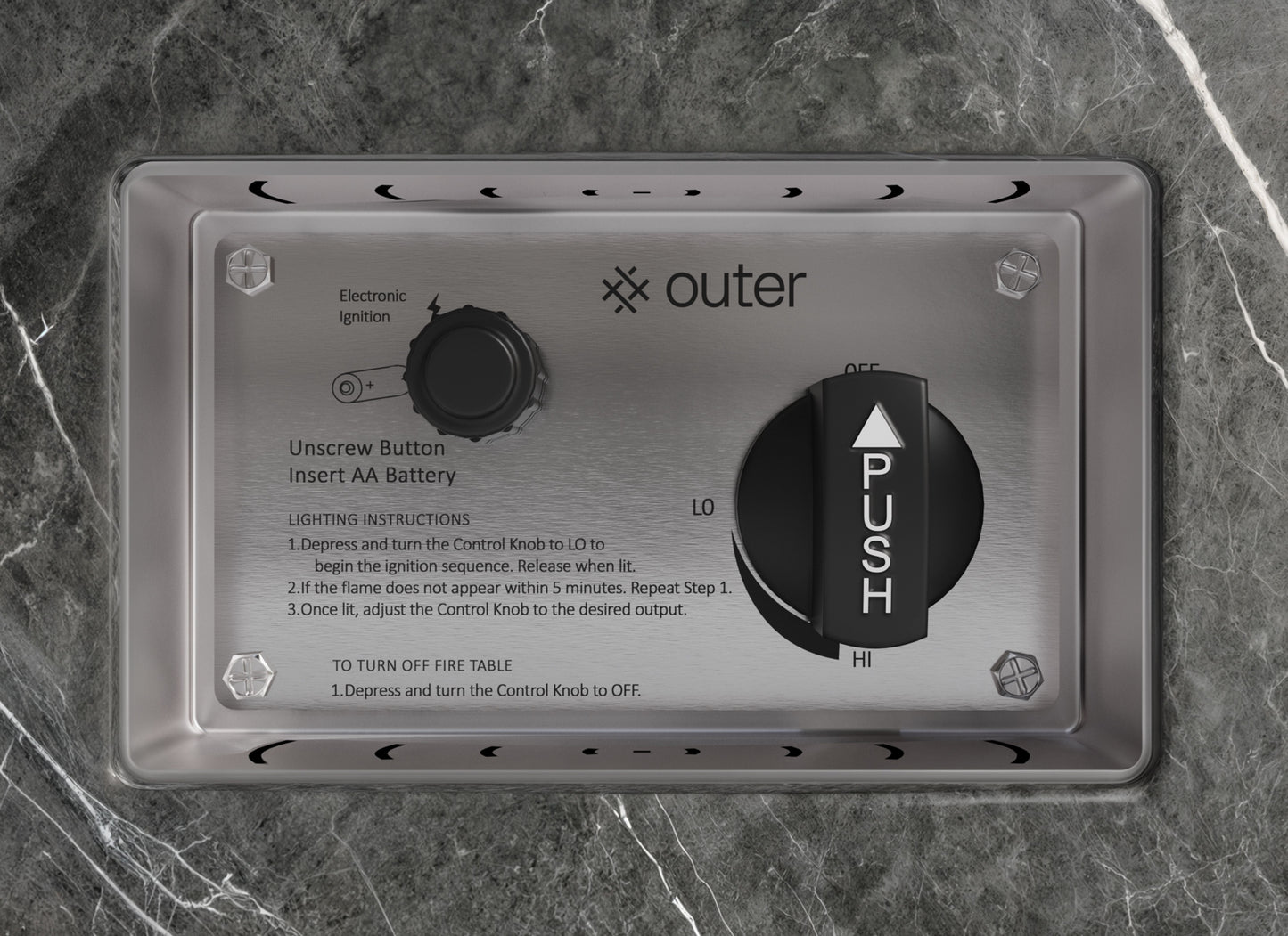 Ensemble de cuisson pour foyer OuterStone - Rectangulaire