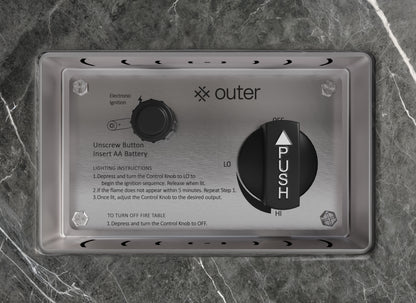 Foyer extérieur OuterStone - Rectangulaire