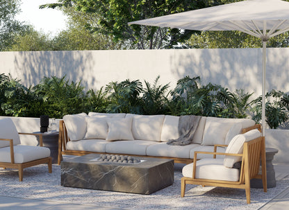 Parasol d'extérieur en aluminium de qualité marine