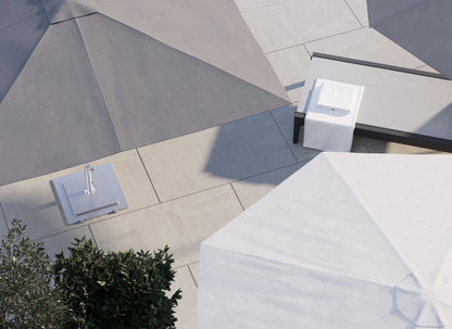 Parasol d'extérieur en aluminium de qualité marine