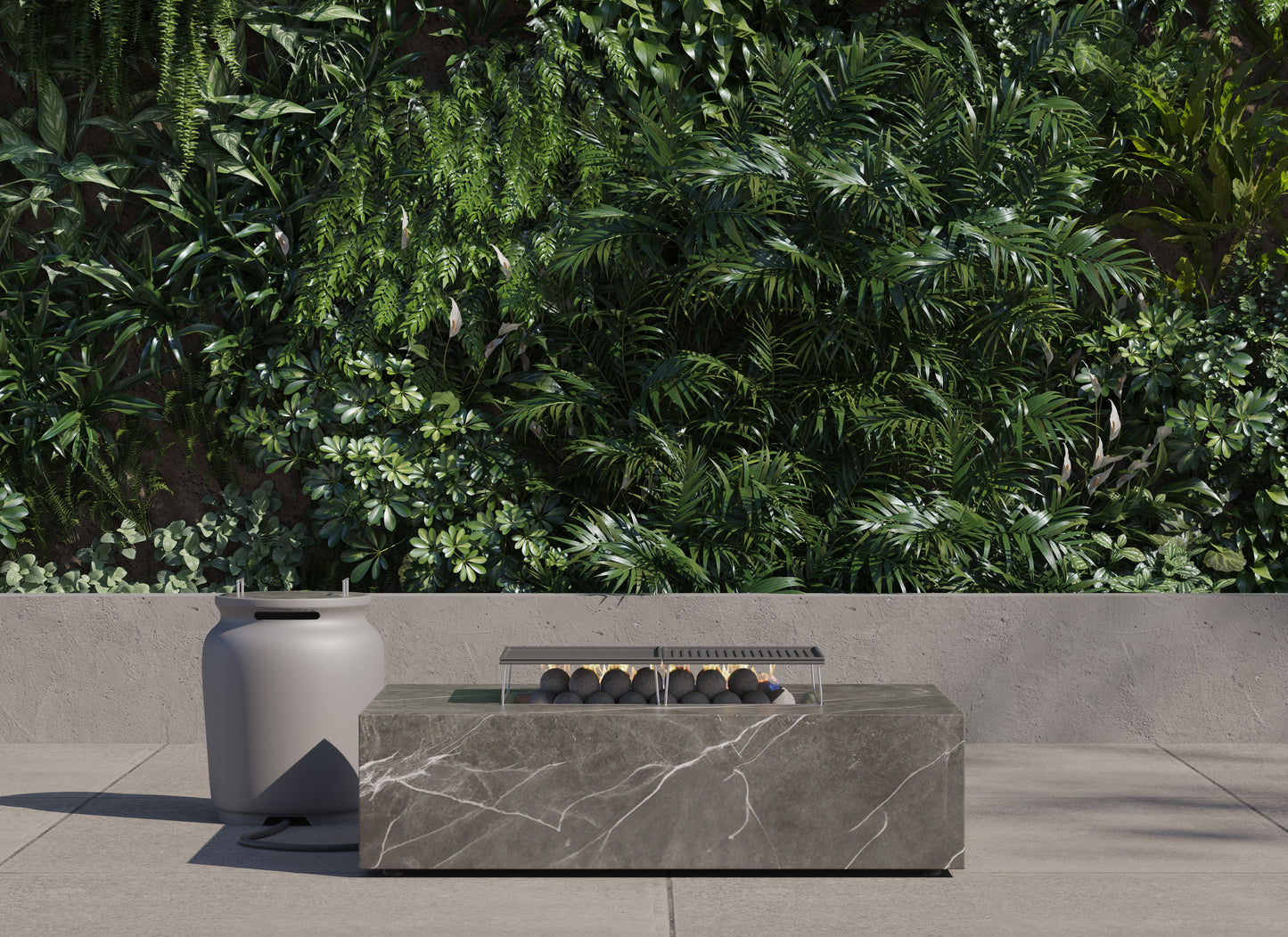 Ensemble de cuisson pour foyer OuterStone + housse pour bouteille de propane - Rectangulaire