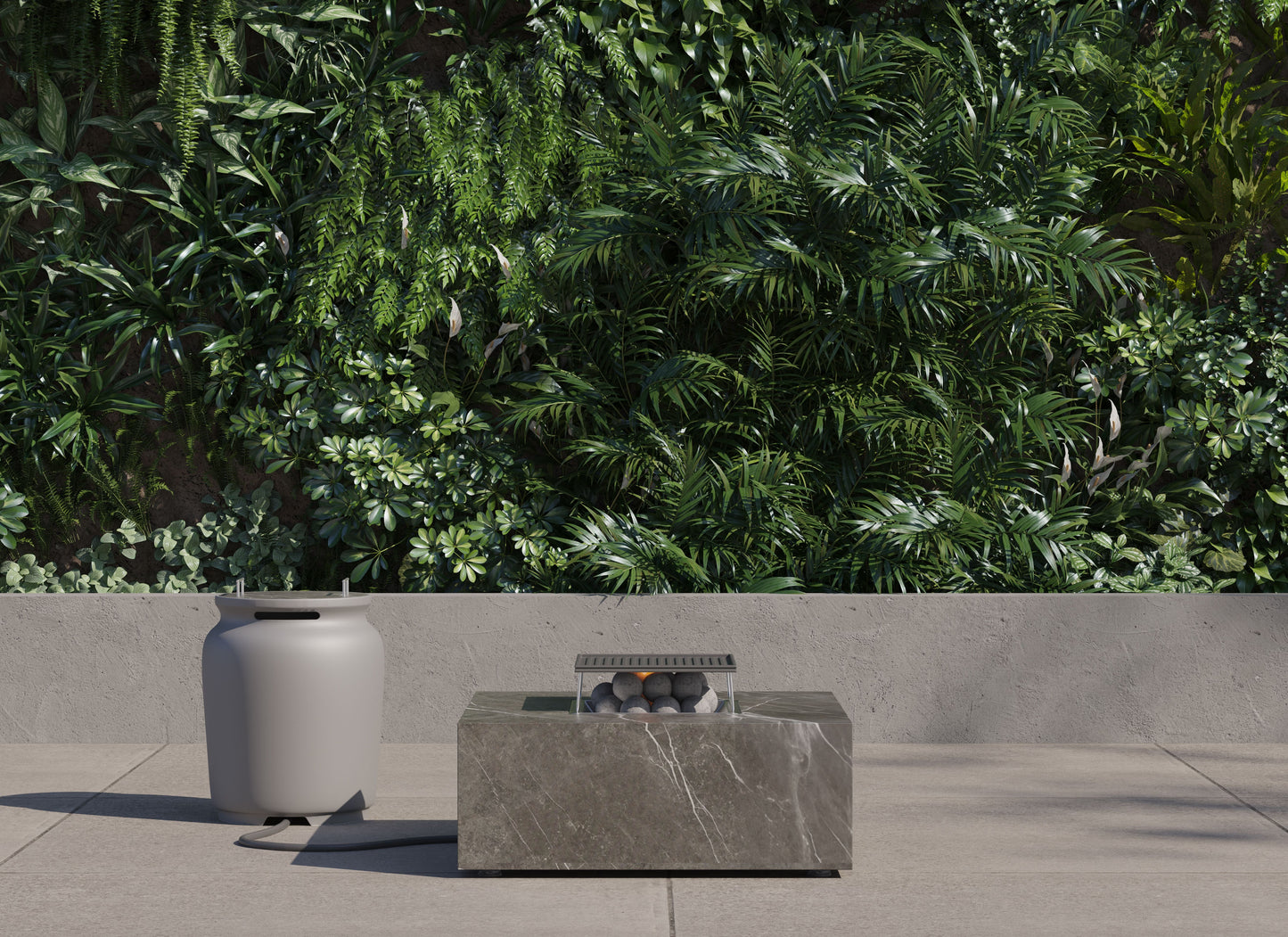 Ensemble de cuisson pour foyer extérieur OuterStone + housse pour bouteille de propane - Carré