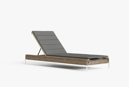 Coussin de chaise longue en aluminium ou en osier