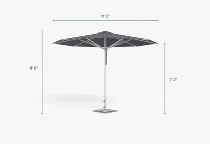 Parasol d'extérieur en aluminium de qualité marine