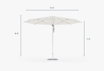 Parasol d'extérieur en aluminium de qualité marine