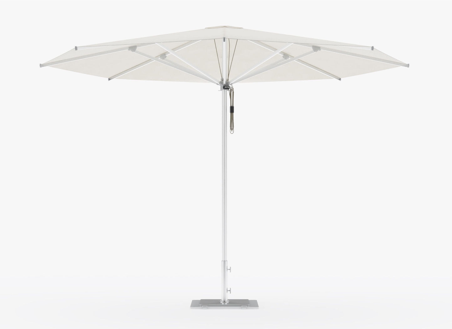 Parasol d'extérieur en aluminium de qualité marine